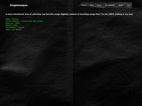 neocities/music/subpages/liked screenshot
