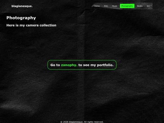 neocities/photography/main screenshot