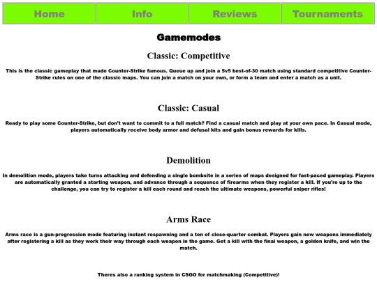 info screenshot