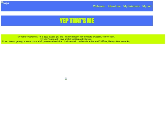 about-me screenshot