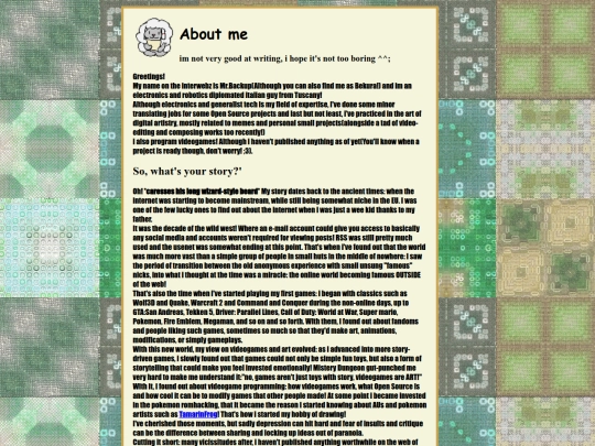 aboutme screenshot