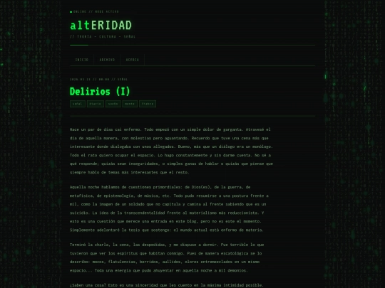 articulos/delirios-i screenshot
