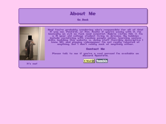 aboutme screenshot