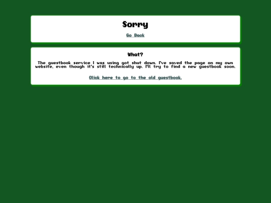 apology screenshot