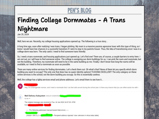 blog/collegedormmates screenshot