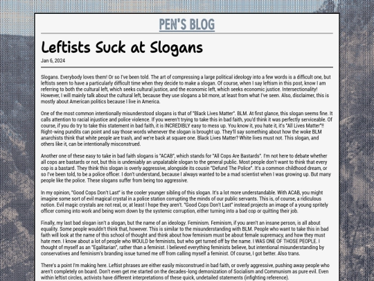 blog/leftistssuckatslogans screenshot