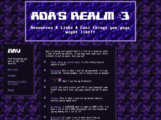 resources screenshot