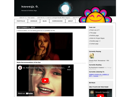 blog screenshot