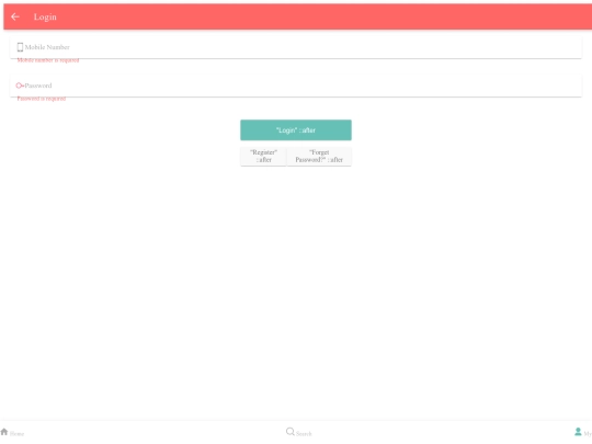 login screenshot