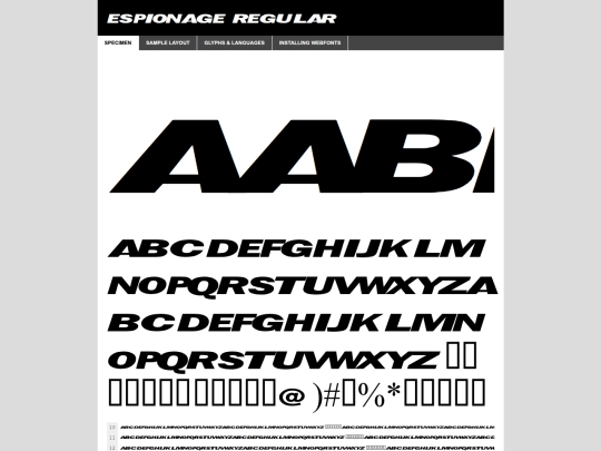 webfont/tea-demo screenshot
