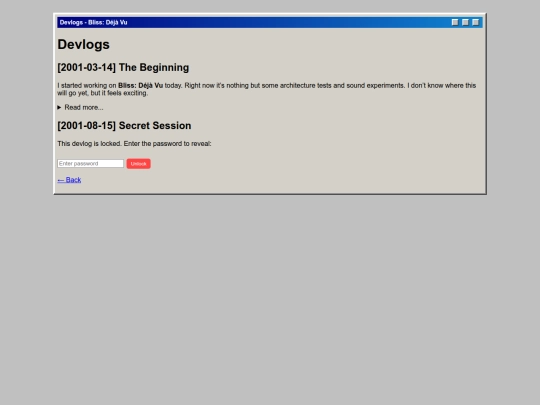 devlogs screenshot