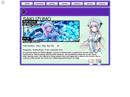 charas/saki-izumo screenshot