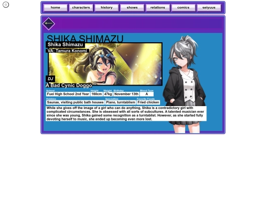 charas/shika-shimazu screenshot