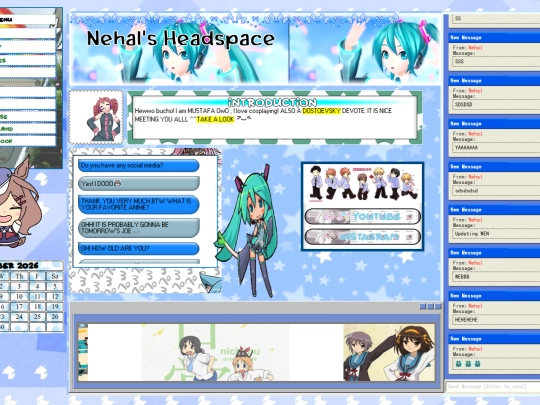 calenderandmainweb screenshot