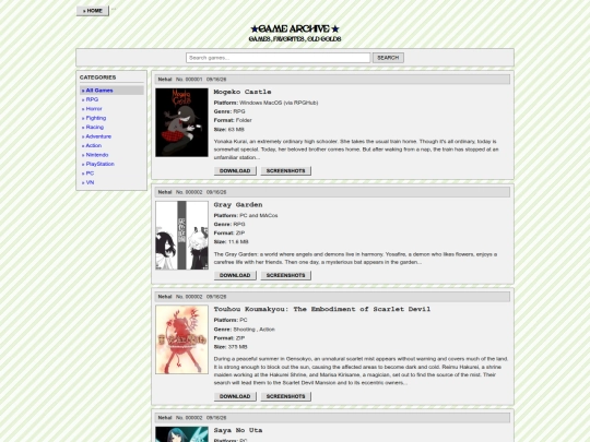 gamearchiveotesot screenshot