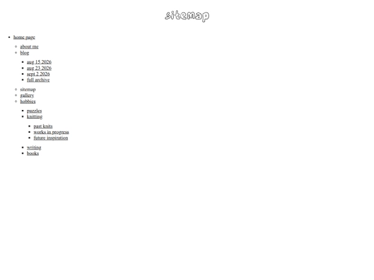 sitemap screenshot