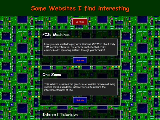 sites screenshot
