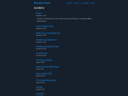 blog screenshot