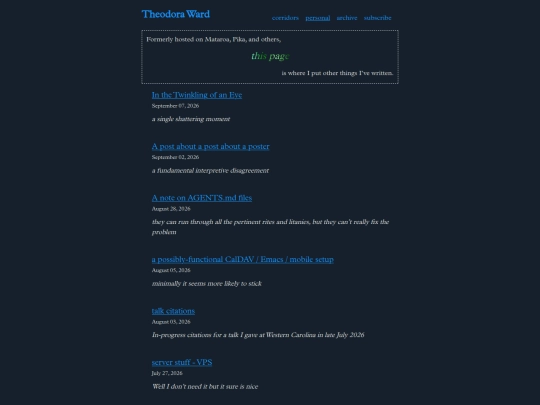 personal screenshot