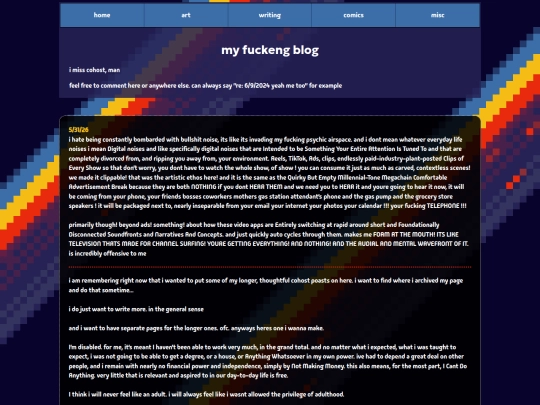 blog screenshot
