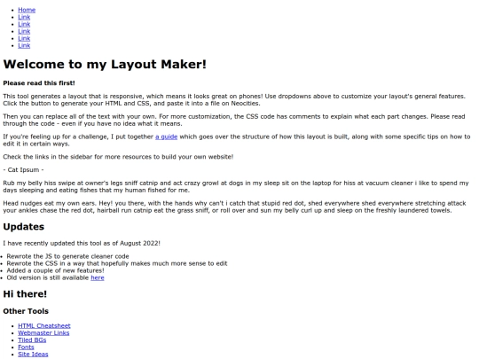 TestPage screenshot