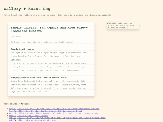 roastlog screenshot