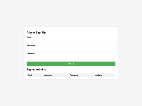 adminSign screenshot