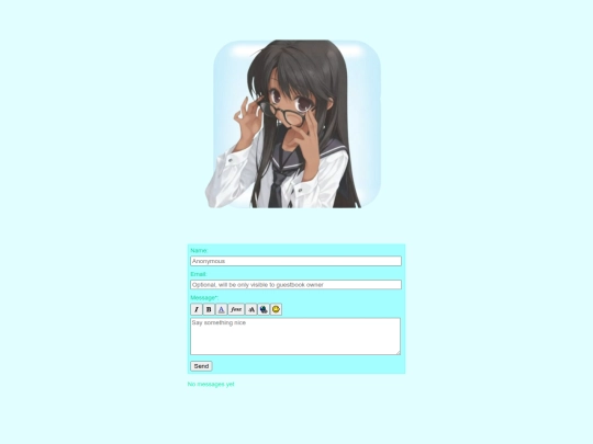 guestbook screenshot