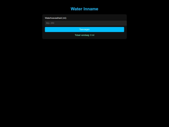 waterverbruik screenshot