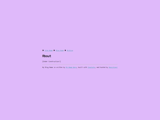 blog/about screenshot