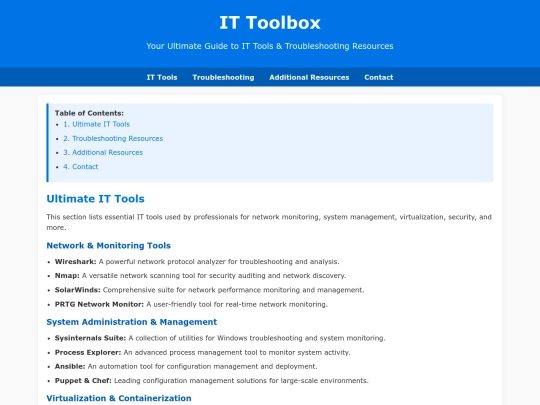 IT Toolbox screenshot