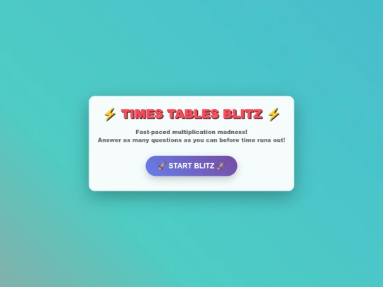 times-tables-game screenshot