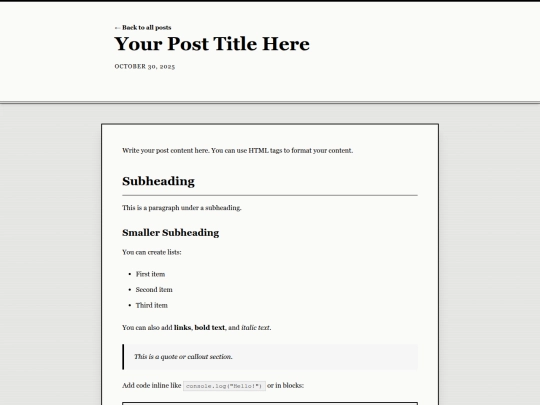 post/post-template screenshot