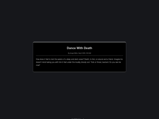 blog/dance-with-death screenshot