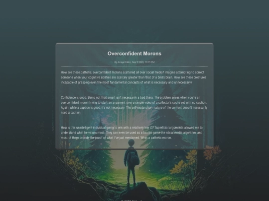 blog/overconfident-morons screenshot