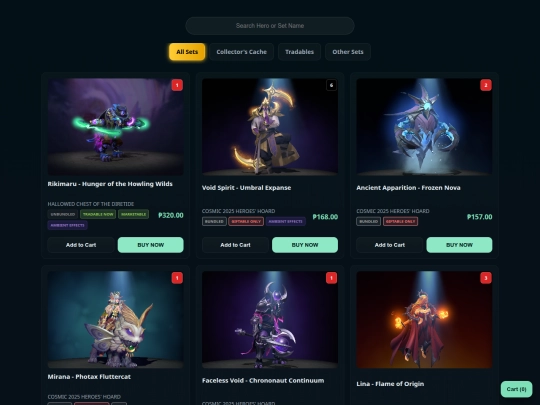 dota2sets screenshot