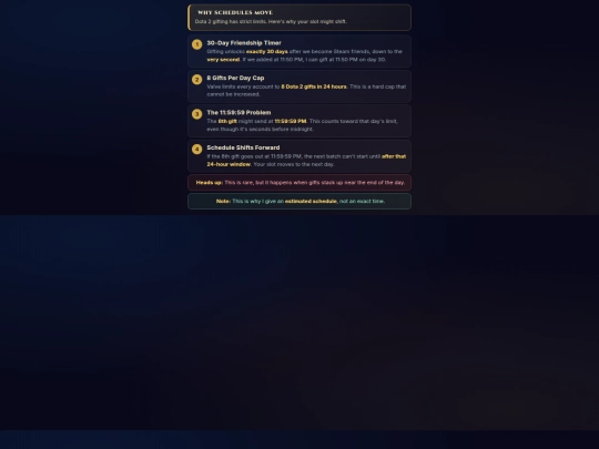 gifting-issues screenshot