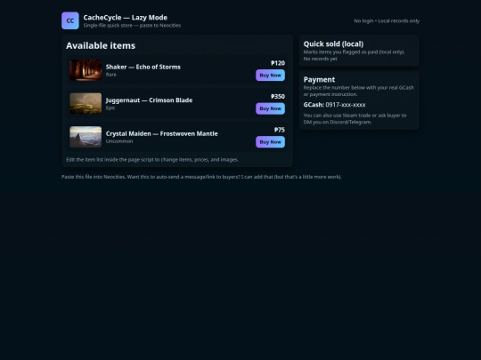 landingpage screenshot