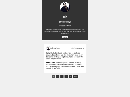 microblog screenshot