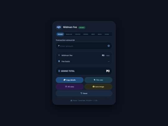 mmfee screenshot