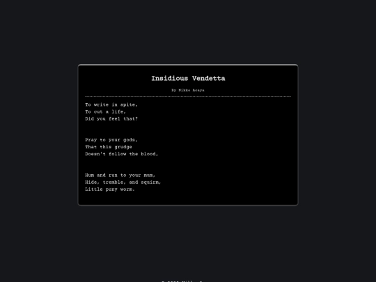 poems/hide-worm screenshot