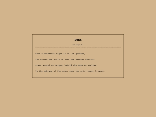 poems/luna screenshot