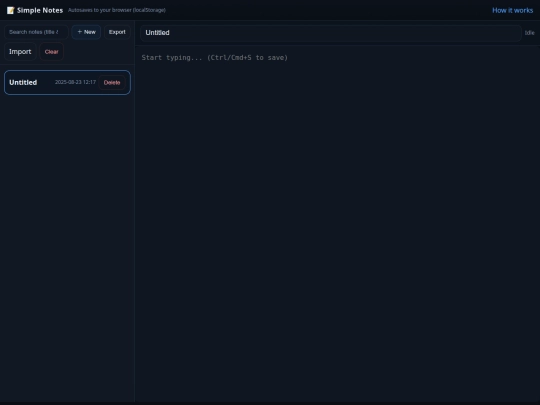 simple-notes screenshot