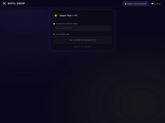 steam-time-converter screenshot