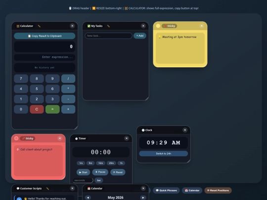tools screenshot