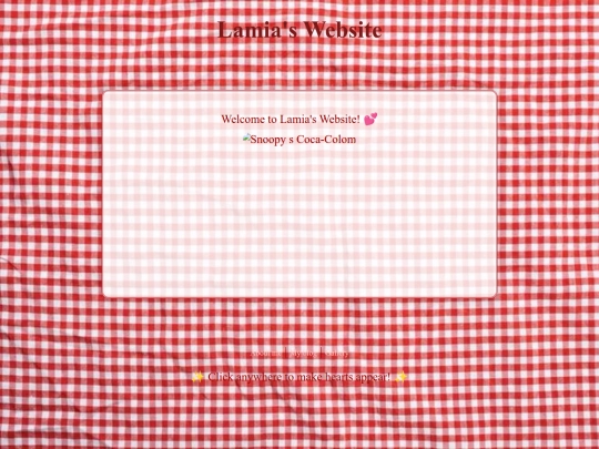 lamiaswbsite screenshot