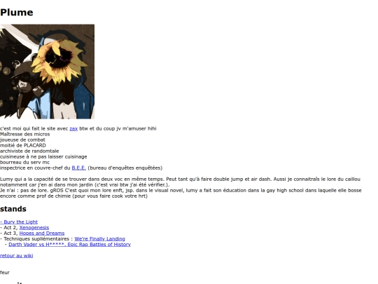 Randompedia/employes/plume screenshot