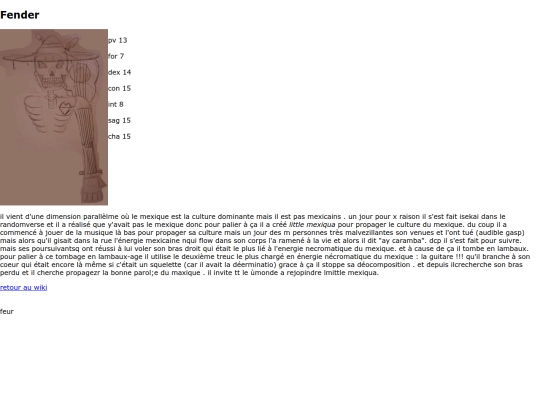 Randompedia/persos/fender screenshot