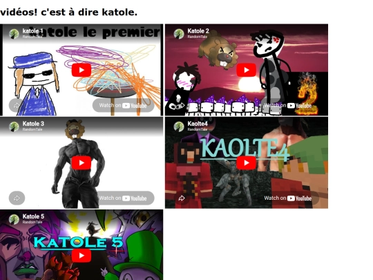 Videos screenshot