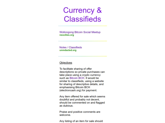 classifieds screenshot